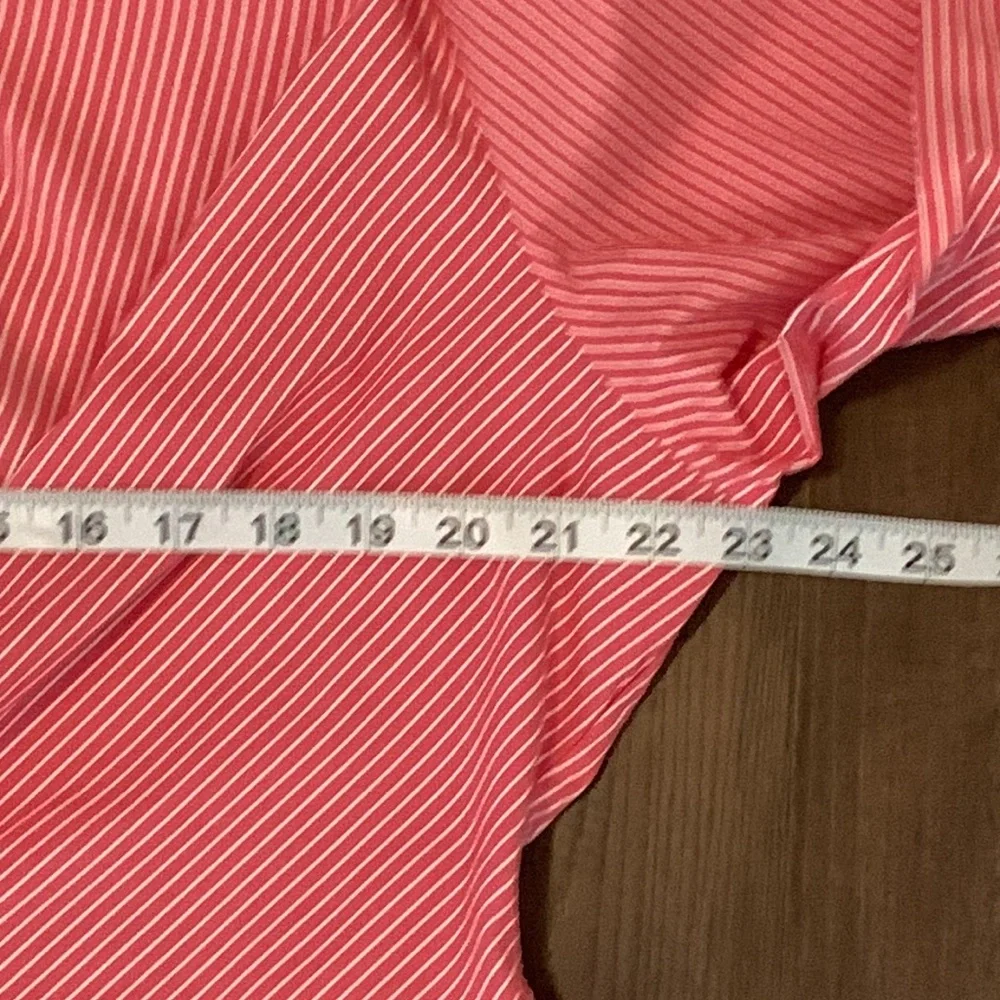 J. PETERMAN WOMENS 1950'S TIE FRONT BLOUSE STRIPED BUTTON DOWN - Picture 7 of 10